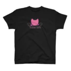 crystal star☆の猫に星と羽根 スタンダードTシャツ