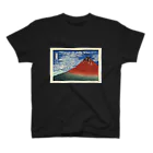 ぬこしょっぷの北斎　富嶽三十六景　赤富士 Regular Fit T-Shirt