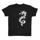 TO-ROON【NOTORO Tシャツ工房】の昇竜・黒龍・トライバル・白抜 Regular Fit T-Shirt