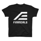 ファイナンシャルズのFINANCIALS白ロゴスクエア Regular Fit T-Shirt