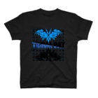 Ａ’ｚｗｏｒｋＳのTRIBAL☆BAT MIRROR BLU&BLK Regular Fit T-Shirt