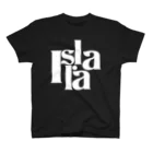 isla_laのIsla･la丸ロゴ（白）スタンダードTシャツ スタンダードTシャツ