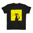 ヨクつくるのねことさかな イエロー スタンダードTシャツ