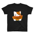 ネコのひたいのもりもり食べるにゃん！！ Regular Fit T-Shirt