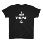 amai_biscuitのI AM PAPA(おにぎり) スタンダードTシャツ