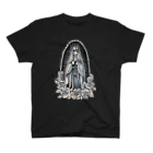 星月猫　徳島洋子のグアダルーペの聖猫 聖母マリア 猫 モノトーン Regular Fit T-Shirt