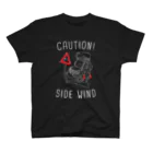 BoomBoomBleepのCAUTION! SIDE WIND スタンダードTシャツ