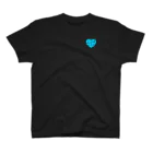 FIRST KIDS TVのBlue Heart Logo T (black) スタンダードTシャツ