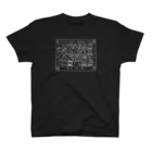 ガクヅケのあつあつ初体験chのベビハグTシャツ B（黒線画） スタンダードTシャツ