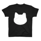 ichinoshopのさくら猫シルエット/ホワイト スタンダードTシャツ