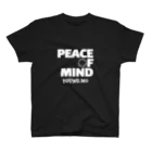 young.moのPEACE OF MIND BLACK スタンダードTシャツ