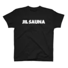 FUNNY JOKESのJIL SAUNA-ジルサウナ-白ロゴ スタンダードTシャツ