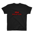 BLICK + BLACK の404 - NOT FOUND（黒フチver） スタンダードTシャツ