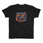 🔥AI art shop🔥のDJを演奏する猫 スタンダードTシャツ