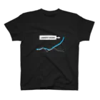 mocotonの急成長グラフ（BLUE） スタンダードTシャツ