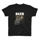 LAZY-LAZY 【公式】のビール好きの為の『ビール党宣言』Tシャツ スタンダードTシャツ