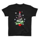 月夜のタツノオトシゴのwhite christmas スタンダードTシャツ