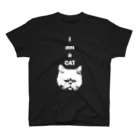 Catcafe CalicoのIAM A CAT KINAKO スタンダードTシャツ