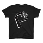 Ku-Ma's SHOPのポジティブプラス(黒) Regular Fit T-Shirt