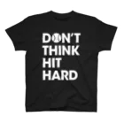 ゆっくりテニスチャンネルのD’ONT THINK HIT HARD ブラック スタンダードTシャツ