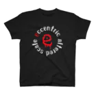 eccentric altered scale ネットショップのバンドロゴマーク（文字ホワイト） スタンダードTシャツ