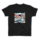 日本の風景 COOL JAPANの日本の風景:雪景色、Japanese senery:snow scene スタンダードTシャツ