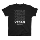 Let's go vegan!のBecause I give a **** スタンダードTシャツ