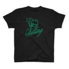 KENNY a.k.a. Neks1のchilling DEVL(blue green) Regular Fit T-Shirt