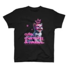 KVM｜kitten ＊ venetian-maskの仮面のロシアンブルー｜咆哮 ① スタンダードTシャツ