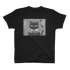 しろさきのリボンと黒猫 スタンダードTシャツ