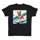 studio eizoのおいら波乗り🐕犬サーファー🏄 スタンダードTシャツ