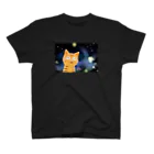 猫屋/shopnekonoko/ねこやの宇宙猫 スタンダードTシャツ