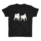 Azuma_tanukiの-阿吽- 柴犬(白×白) スタンダードTシャツ