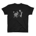 titikのジャワ更紗の動物柄_wh Regular Fit T-Shirt