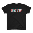 流行語Tシャツ倶楽部の【MBTIシリーズ】ENTP Tシャツ[黒] スタンダードTシャツ