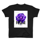 Future Starry Skyの紫色の薔薇 Regular Fit T-Shirt