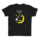 Luna_CrecienteのCrescent Moon🌙2024  BigMoon black Regular Fit T-Shirt