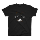 兎猫庵のオカリナ猫(オカリナ白) スタンダードTシャツ