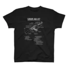 アタマスタイルのAK47：カラシニコフ：自動小銃：ソ連(ソビエト連邦)戦争：内戦：銃 Regular Fit T-Shirt