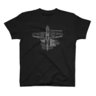 アタマスタイルのマスタング(ムスタング)P51：戦闘機：アメリカ軍：米軍：WW2：第二次世界大戦：太平洋戦争 Regular Fit T-Shirt