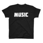 AliviostaのMusic ミュージック B シンプルBIGロゴ ストリートファッション スタンダードTシャツ