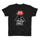 ねずみのすきまのめんだこちゃん OBEY (濃色用) Regular Fit T-Shirt