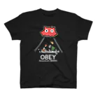 ねずみのすきまのめんだこちゃん OBEY (濃色用) スタンダードTシャツ