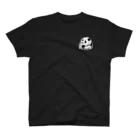 punchenoのパンダちゃんと蝶々(モノクロ) スタンダードTシャツ