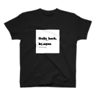 Holly_hock. by.aquaのHolly_hock. by.aquaロゴTシャツ  ブラック スタンダードTシャツ