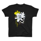 nanaqsaのLily Skull [Yellow] Regular Fit T-Shirt