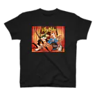 猫と音楽Strings Catのジャズライブ Regular Fit T-Shirt