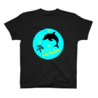 Les-Montenの「海を感じて」イルカとウミガメ　Tシャツ Regular Fit T-Shirt