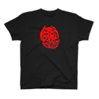 泥濘大魔王サイケのどろどろどくろ(黒/赤) Regular Fit T-Shirt