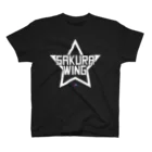 SAKURA WING LLC.のSAKURA WINGスター白字 スタンダードTシャツ